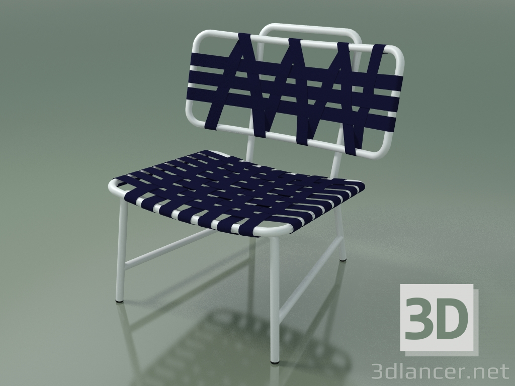 3d model Sillón de exterior InOut (856, aluminio lacado blanco) - vista previa