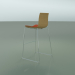 3d model Bar chair 0478 (on a sled, with an upholstery of a forward part, natural oak) - preview