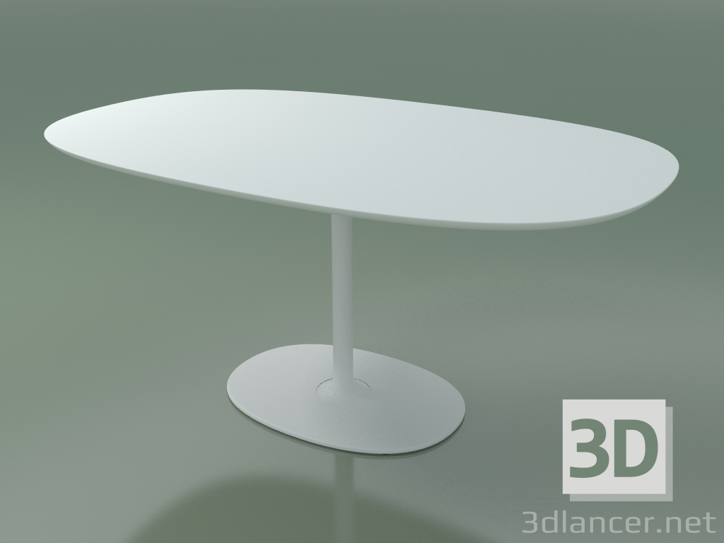 3D modeli Oval masa 0652 (H 74 - 100x160 cm, M02, V12) - önizleme