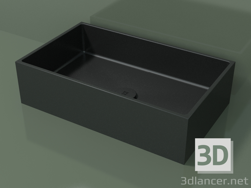 modello 3D Lavabo da appoggio (01UN31101, Deep Nocturne C38, L 60, P 36, H 16 cm) - anteprima