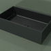 modello 3D Lavabo da appoggio (01UN31101, Deep Nocturne C38, L 60, P 36, H 16 cm) - anteprima