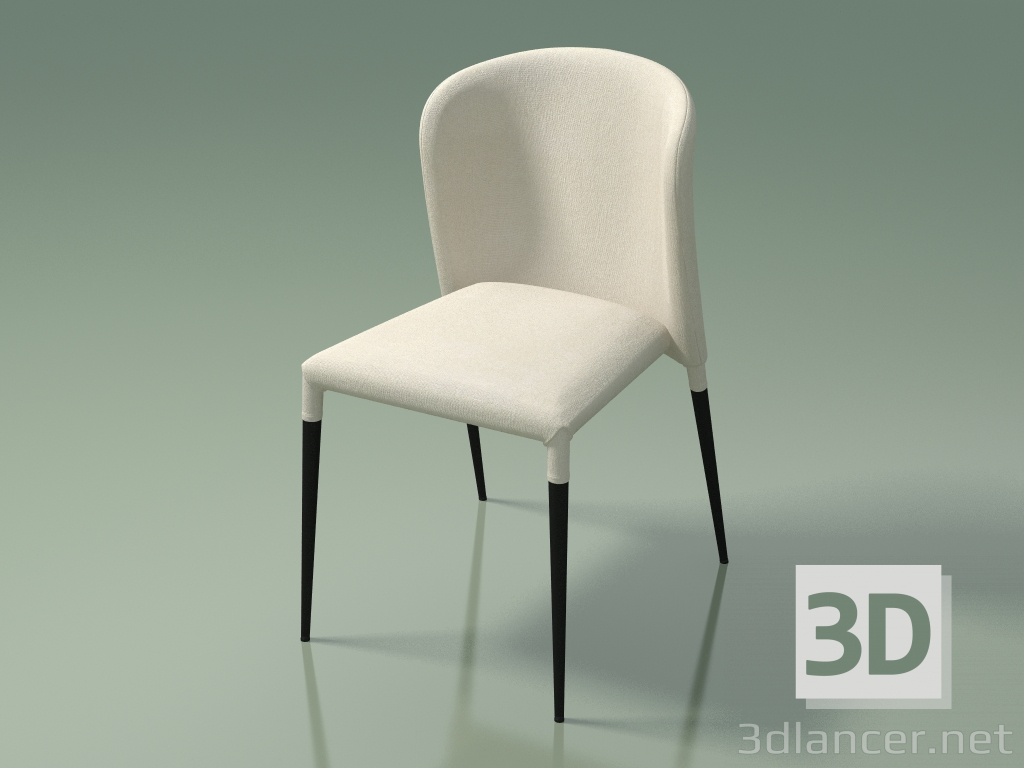 3d model Dining chair Arthur (110081, light beige) - preview