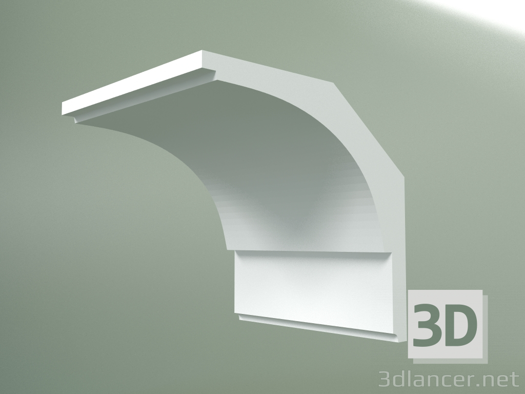 Modelo 3d Cornija de gesso (plinto de teto) KT076 - preview