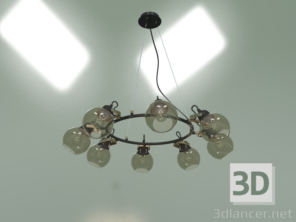 Modelo 3d Lustre suspenso Mateo 70119-8 (preto) - preview