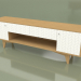 3d model TV stand TELLY (ral 9003 face shevron housing oak) - preview