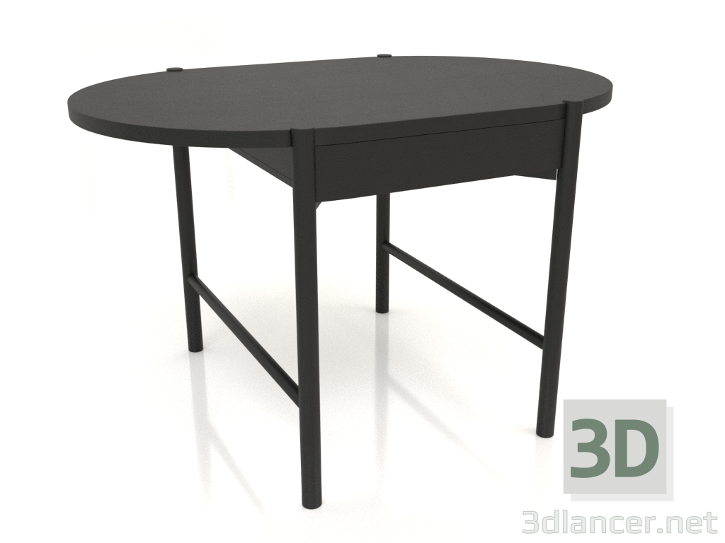 modello 3D Tavolo da pranzo DT 09 (1200x820x754, legno nero) - anteprima