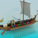 Modelo 3d Navio viking - preview