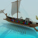 Modelo 3d Navio viking - preview