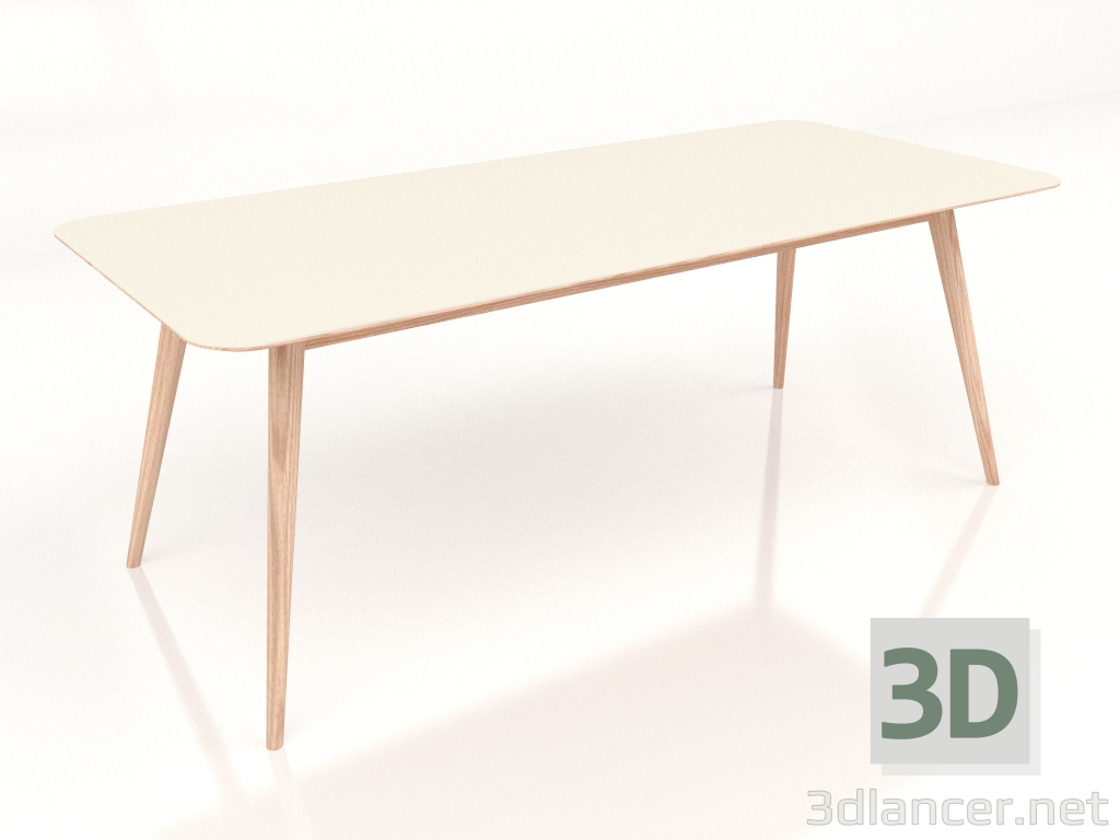 3d model Dining table Stafa 200 (Mushroom) - preview