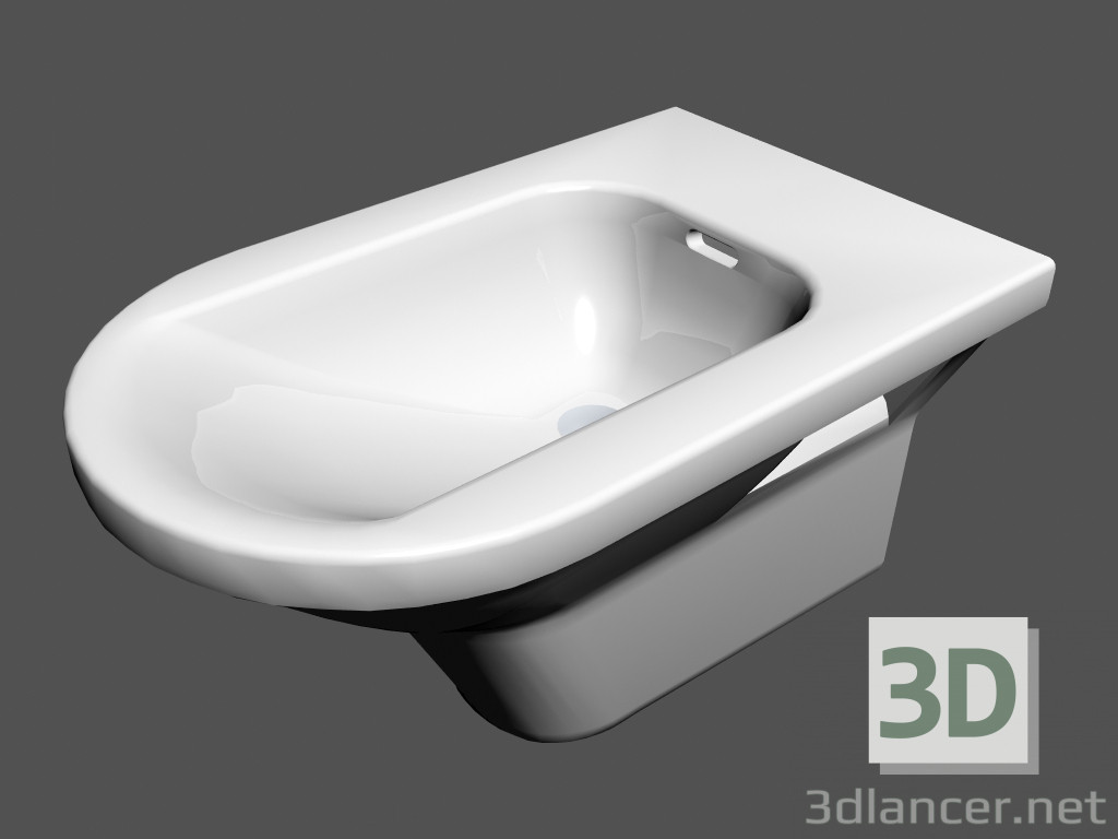 modèle 3D Vivant mur B bidet l - preview