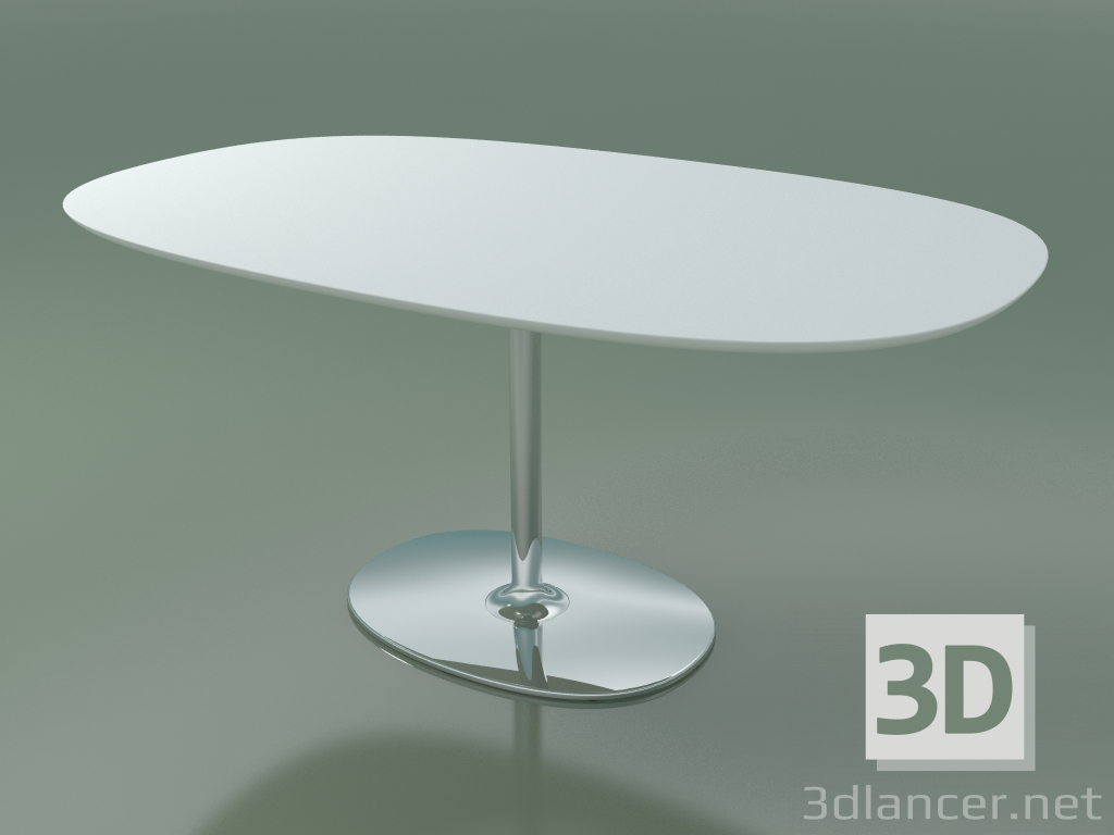 3D modeli Oval masa 0652 (H 74 - 100x160 cm, M02, CRO) - önizleme