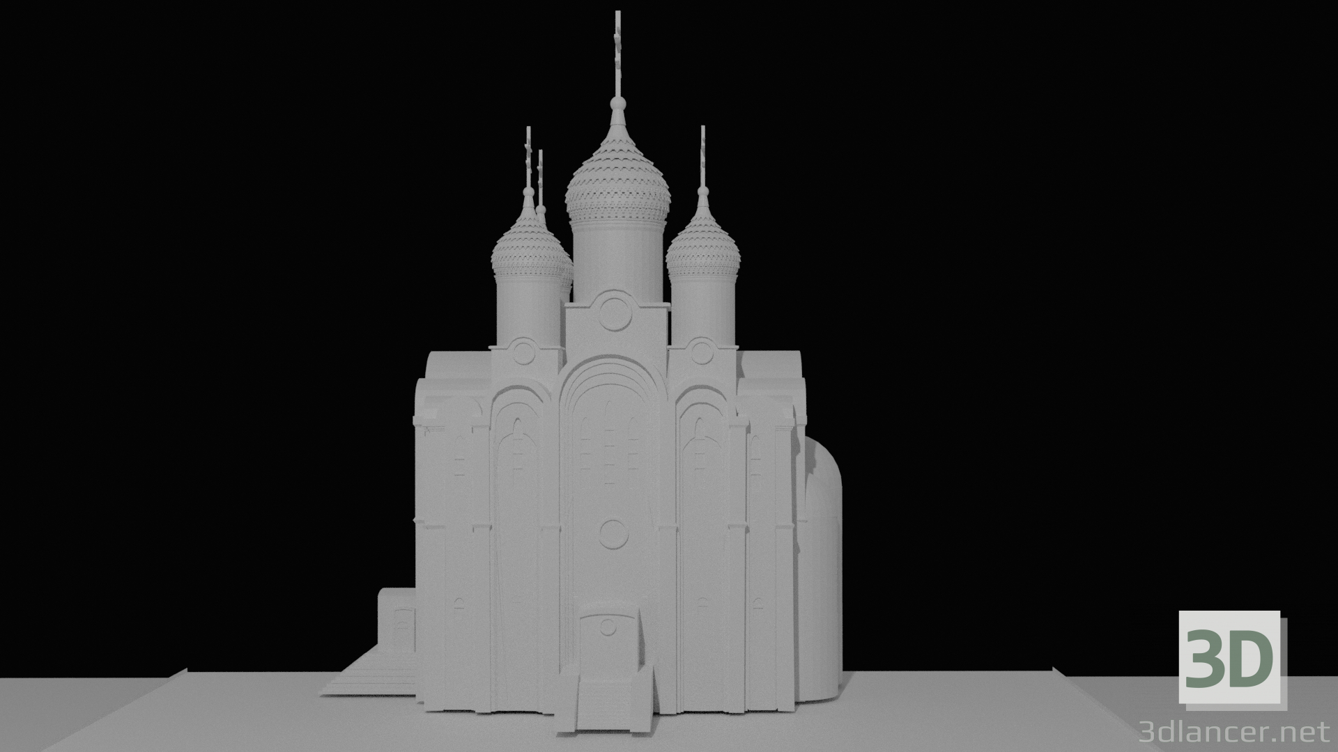 modèle 3D Cathédrale orthodoxe - preview