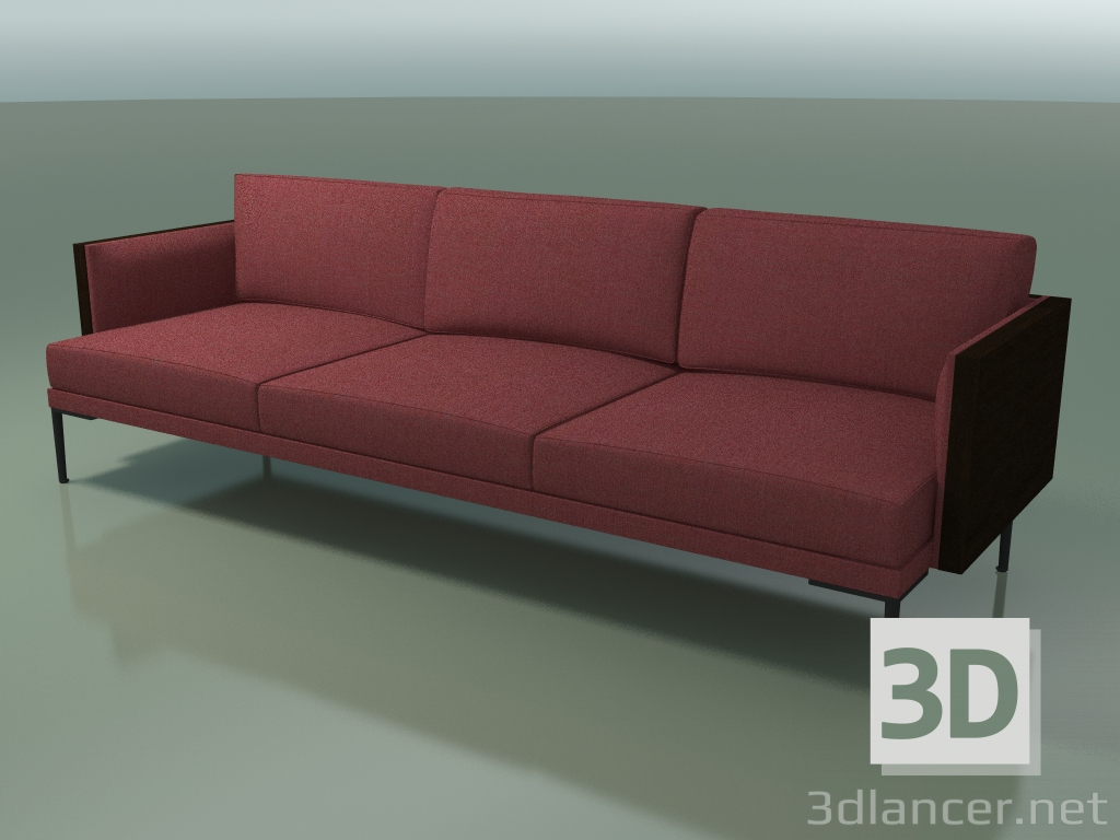 3d model 3-seater sofa 5243 (Wenge) - preview