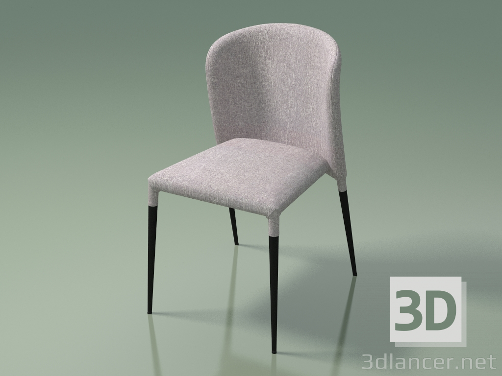 3d model Dining chair Arthur (110082, light gray) - preview