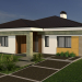 3d One-storey house model buy - render