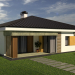 3d One-storey house model buy - render