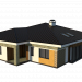 3d One-storey house model buy - render