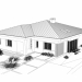 3d One-storey house model buy - render