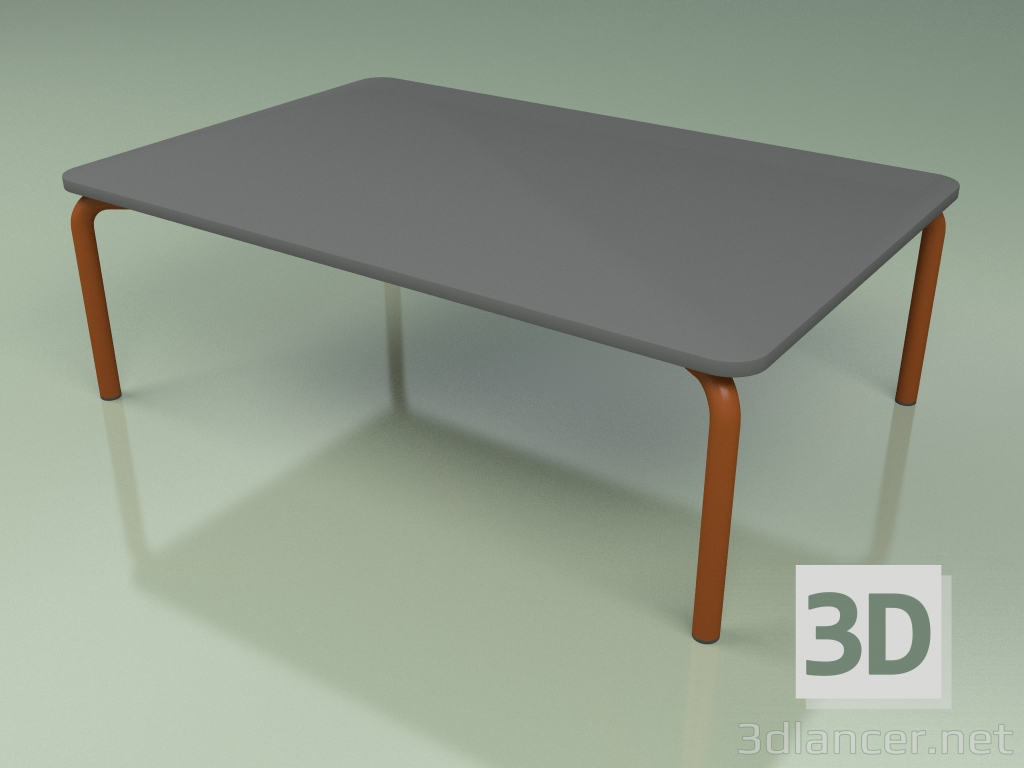 3d model Mesa de centro 006 (Metal Rust, HPL gris) - vista previa