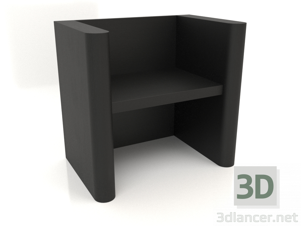 3d model Banco VK 07 (800x524x750, madera negra) - vista previa