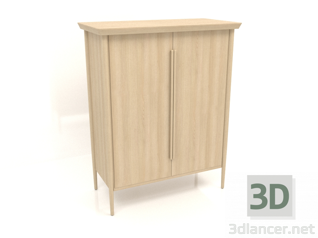 modèle 3D Armoire MS 04 (1114x565x1400, bois blanc) - preview