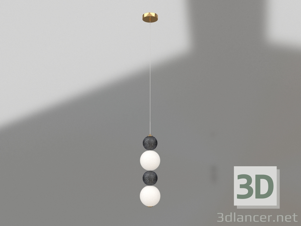 3d model Moni pendant black (07627-2+2,19) - preview