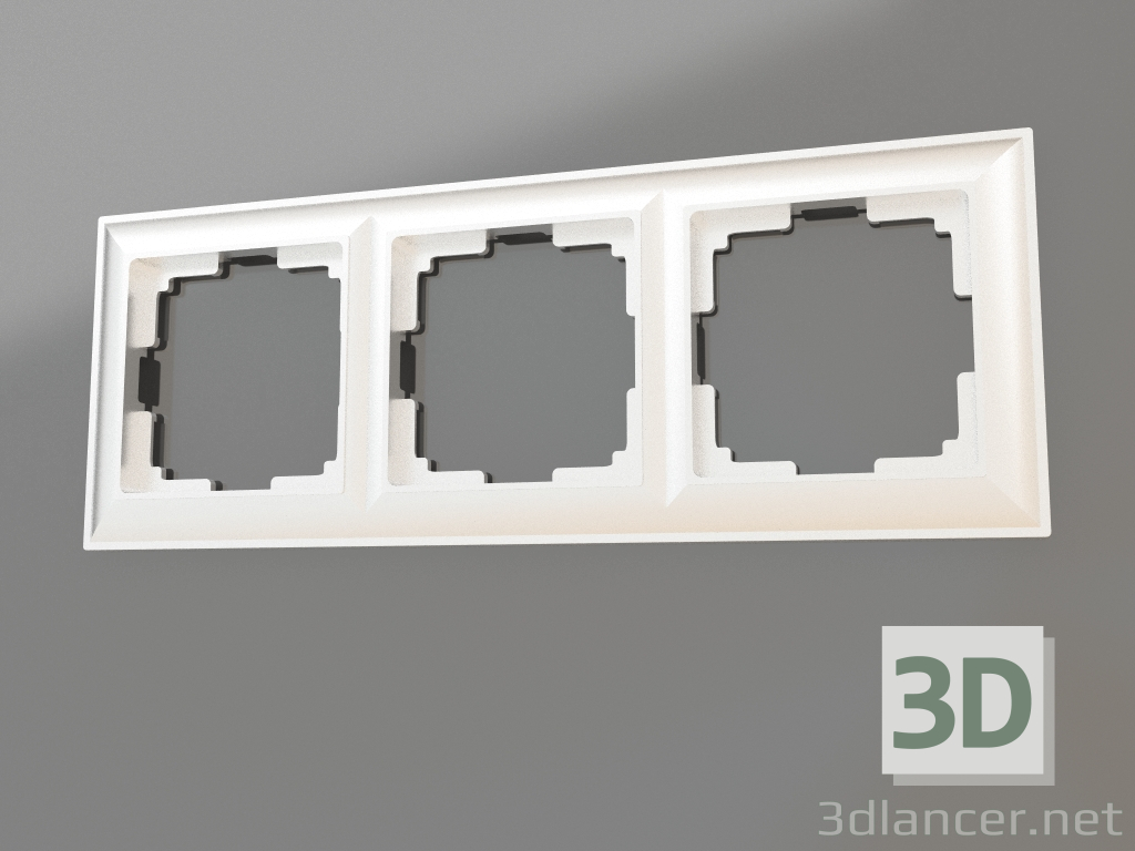 Modelo 3d Fiore 3 Post Frame (Prata) - preview