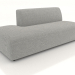 3d model Sofa module 1 seater (L) 120 extended to the left - preview