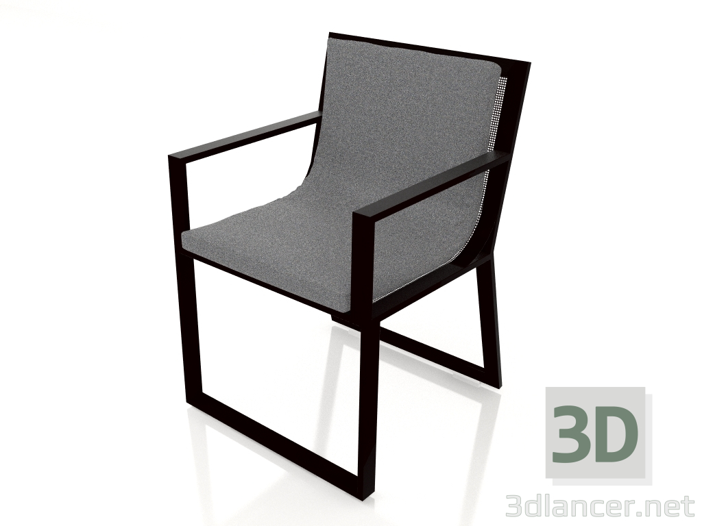 3d model Dining chair (Black) - preview