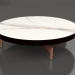 3d model Round coffee table Ø90x22 (Black, DEKTON Aura) - preview