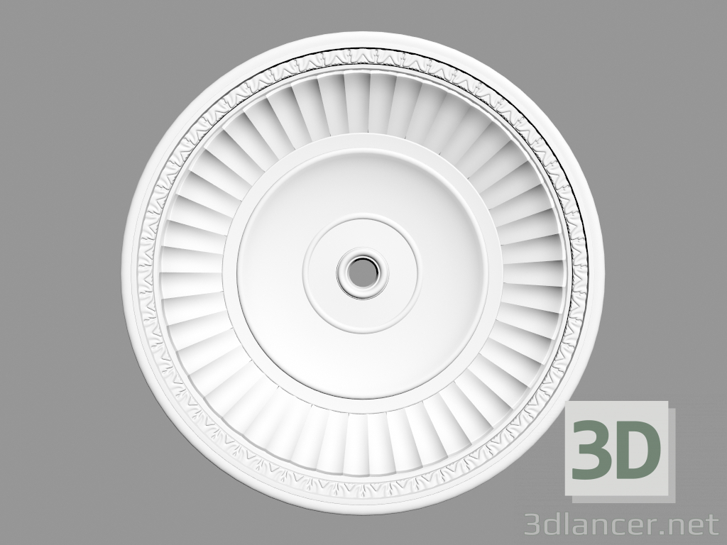 3d модель Розетка потолочная (Р72) – превью