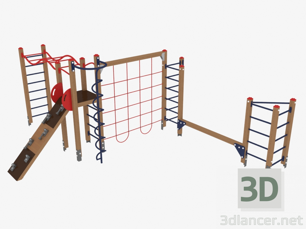 Modelo 3d Complexo esportivo infantil (7821) - preview