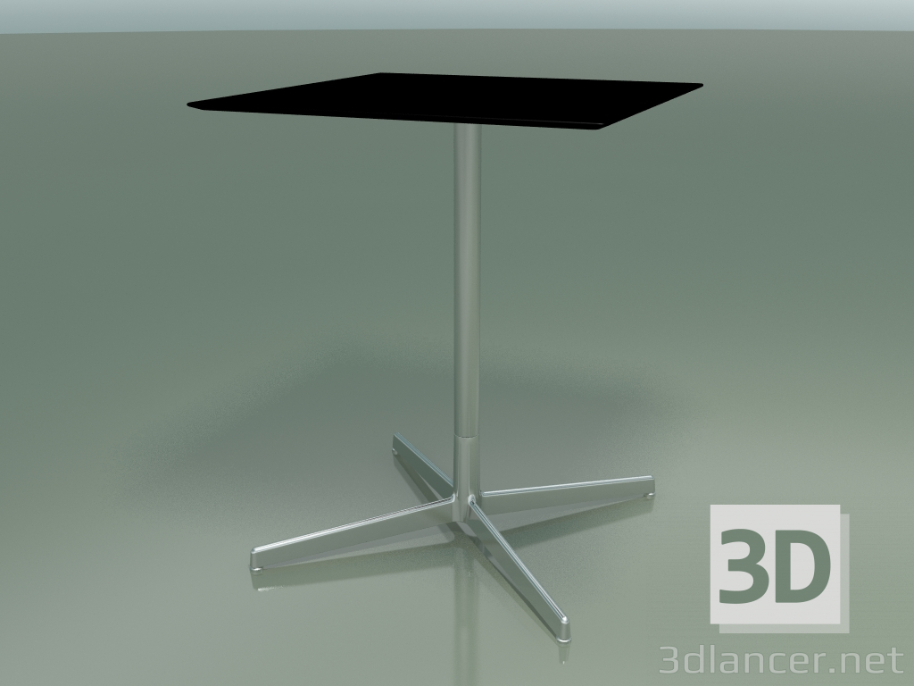 3D Modell Quadratischer Tisch 5548 (H 72,5 - 59 x 59 cm, schwarz, LU1) - Vorschau