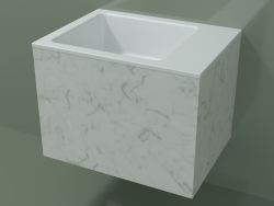 Lavabo de pared (02R122102, Carrara M01, L 48, P 36, H 36 cm)