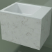 modèle 3D Lavabo suspendu (02R122102, Carrara M01, L 48, P 36, H 36 cm) - preview