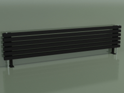 Horizontal radiator RETTA (6 sections 1800 mm 40x40, matt black)