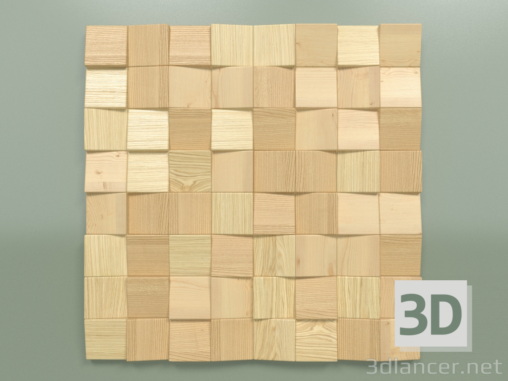 3d model Wood Panel Pixels 1 - preview