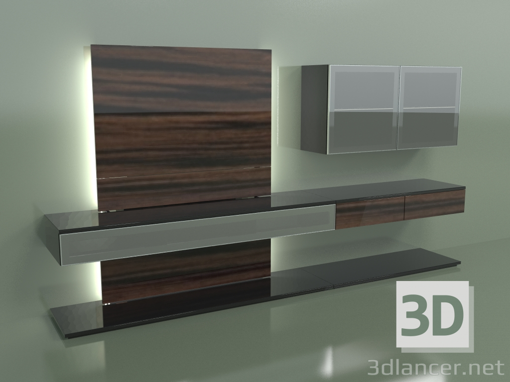 modello 3D Pannello TV (1) - anteprima