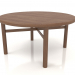 modèle 3D Table basse (extrémité arrondie) JT 031 (D=800x400, bois brun clair) - preview