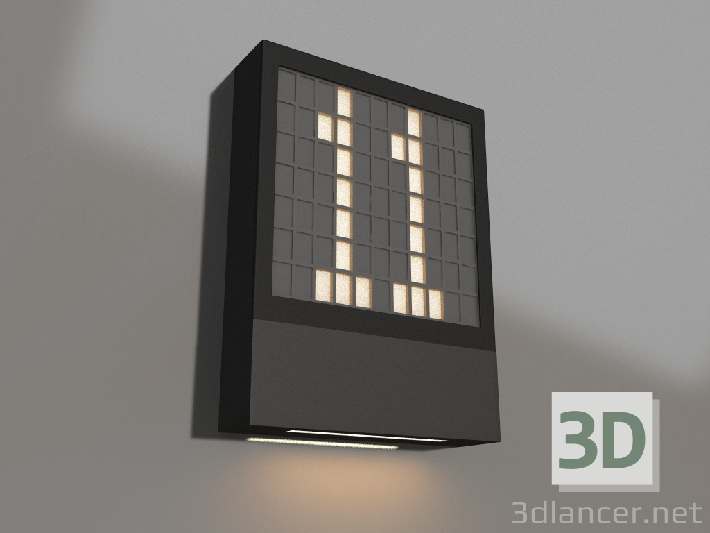 3d model Lámpara LGD-SIGN-WALL-S150x200-3W Warm3000 (RS, 148 grados, 230V) - vista previa