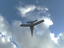 Low-Poly-Flugzeug