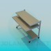 3d model Mobile computer desk - preview