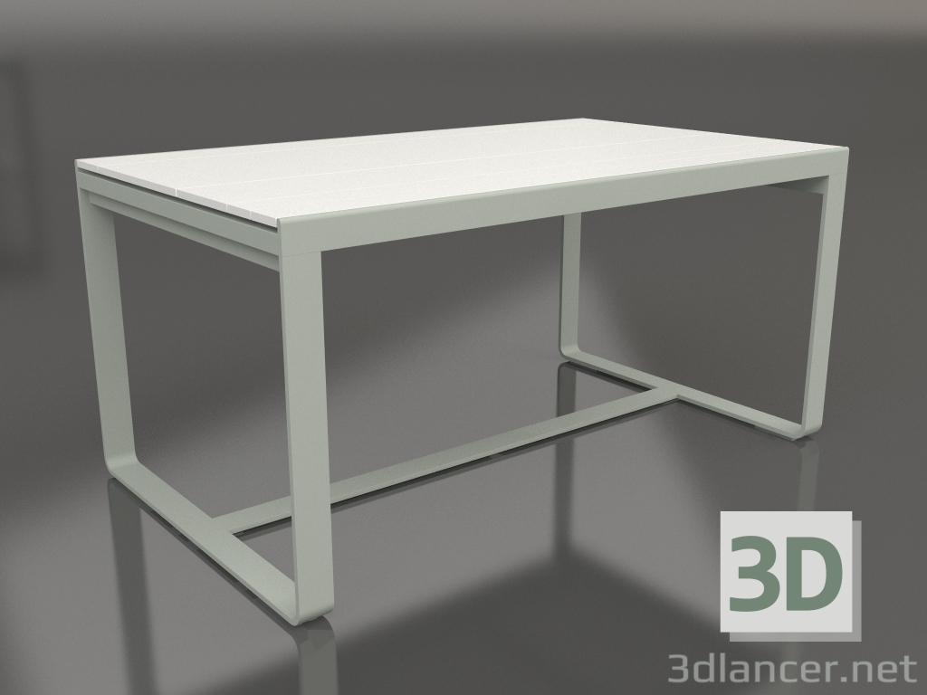 3d model Dining table 150 (White polyethylene, Cement gray) - preview