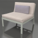 3d model Sofa module, section 3 (Cement gray) - preview