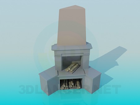 3d model Chimenea - vista previa