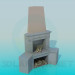 3d model Chimenea - vista previa