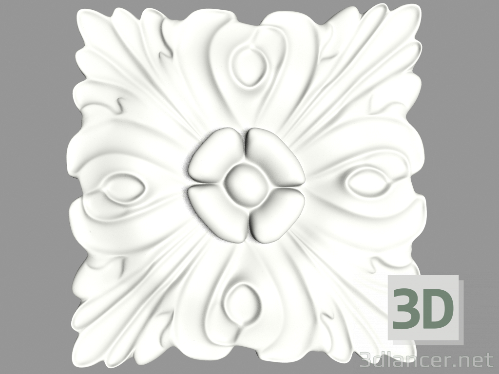 modello 3D Decorazioni murali (F64) - anteprima