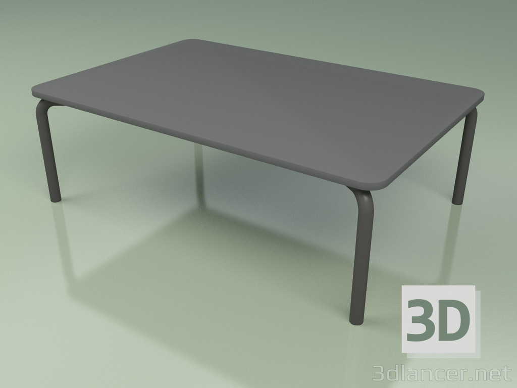 3d model Mesa de centro 006 (metal ahumado, gris HPL) - vista previa