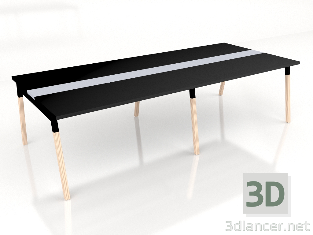 3d model Mesa de negociación Ogi W Conference SW24+SW24L (2800x1210) - vista previa