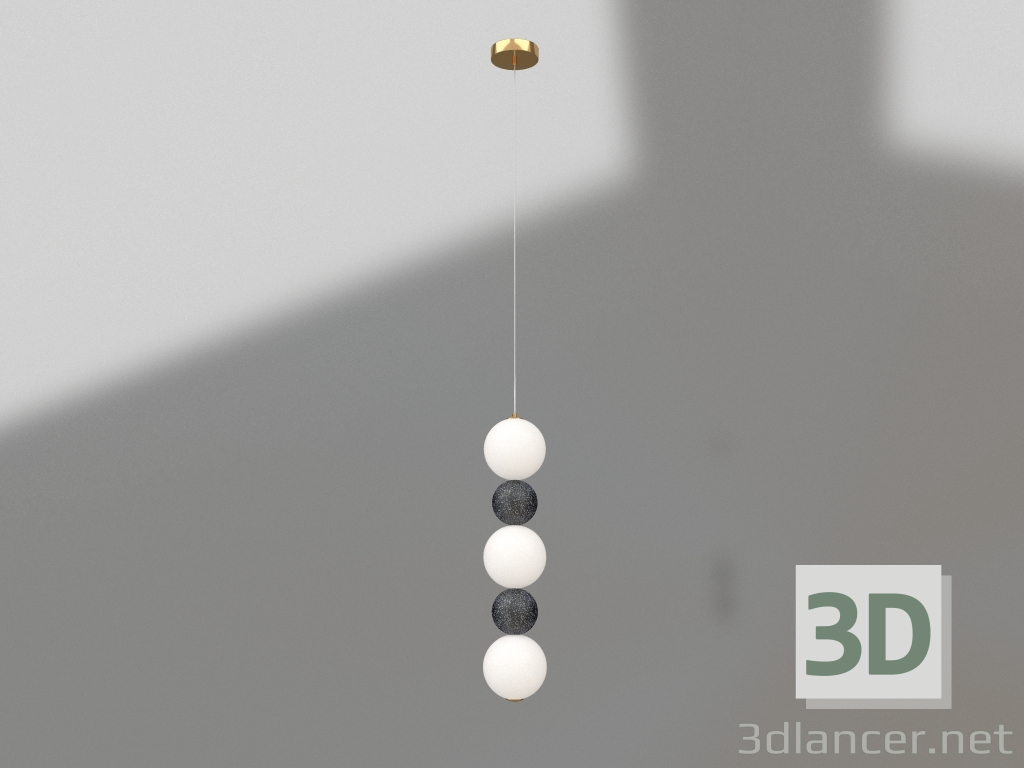 3d model Moni pendant black (07627-3+2,19) - preview